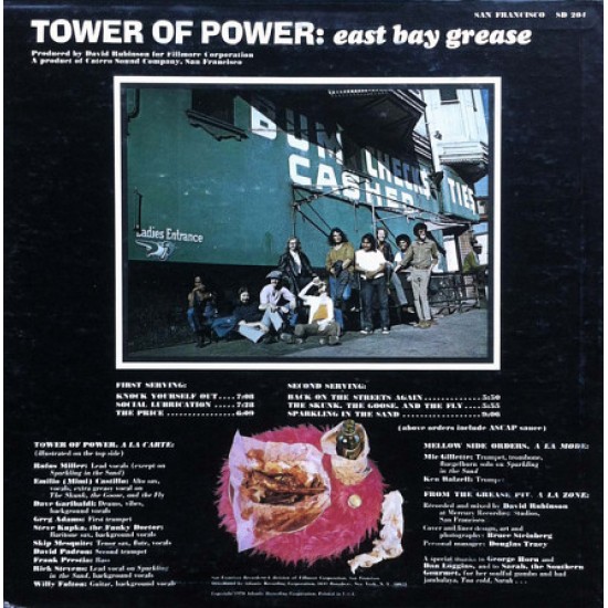 Tower Of Power East Bay Grease - 1970 - 1st press LP. Tower Of Power East Bay Grease - 1970 - 1st press LP.