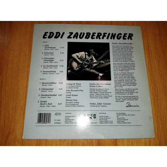 Dennis W. Ebert (Eddi Zauberfinger) 1990. (LP). 12. Vinyl. Пластинка. Germany. Rare. Dennis W. Ebert (Eddi Zauberfinger) 1990. (LP). 12. Vinyl. Пластинка. Germany. Rare.