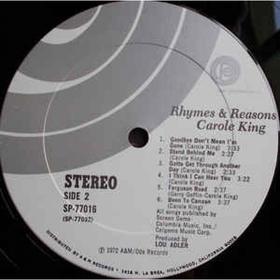 Carole King – Rhymes & Reasons Carole King – Rhymes & Reasons