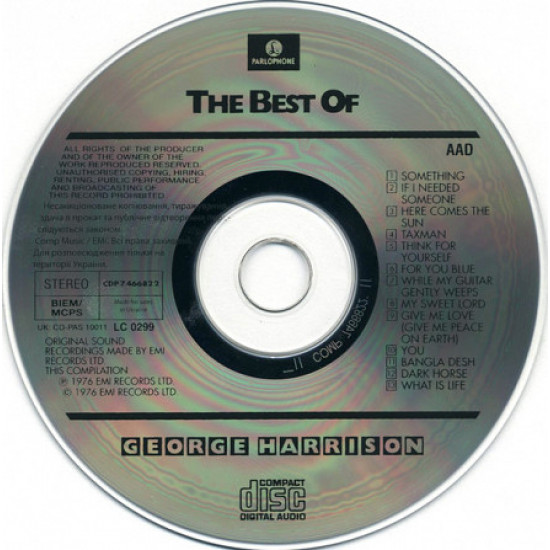George Harrison-THE BEST OF GEORGE HARRISON George Harrison-THE BEST OF GEORGE HARRISON