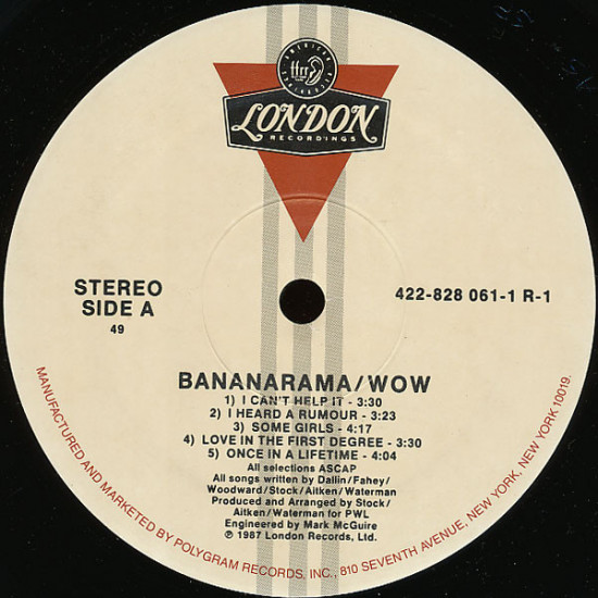 Bananarama - Wow! (LP, Album, 49) Bananarama - Wow! (LP, Album, 49)