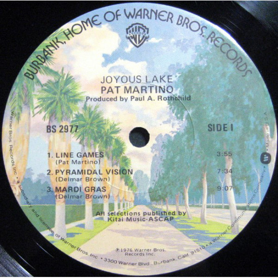 Pat Martino - Joyous Lake (LP, Album) Pat Martino - Joyous Lake (LP, Album)