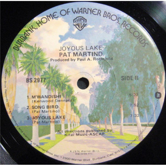 Pat Martino - Joyous Lake (LP, Album) Pat Martino - Joyous Lake (LP, Album)