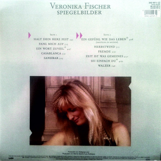 Veronika Fischer - Spiegelbilder WEA 242,197-2 Germany exex ++ 1987 OIS Veronika Fischer - Spiegelbilder WEA 242,197-2 Germany exex ++ 1987 OIS