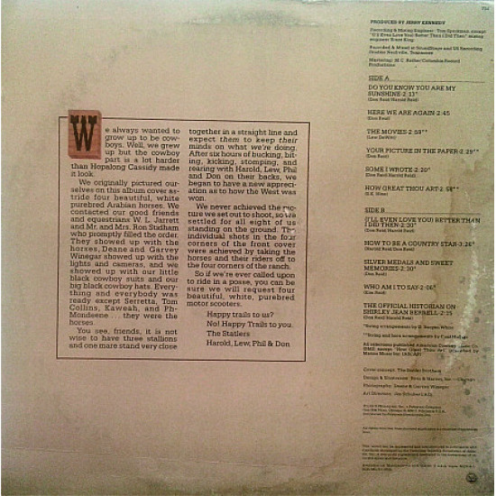 The Statler Bros - The Best of Volume II: Rides Again Mercury SRM-1-50243 US exex 1979 The Statler Bros - The Best of Volume II: Rides Again Mercury SRM-1-50243 US exex 1979