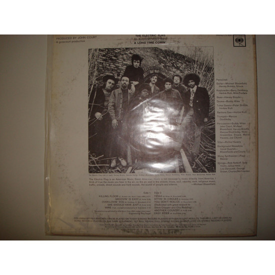 ELECTRIC FLAG-A Long Time Comin' 1968 USA Blues Rock, Jazz-Rock, Rhythm & Blues, Psychedelic Rock ELECTRIC FLAG-A Long Time Comin' 1968 USA Blues Rock, Jazz-Rock, Rhythm & Blues, Psychedelic Rock