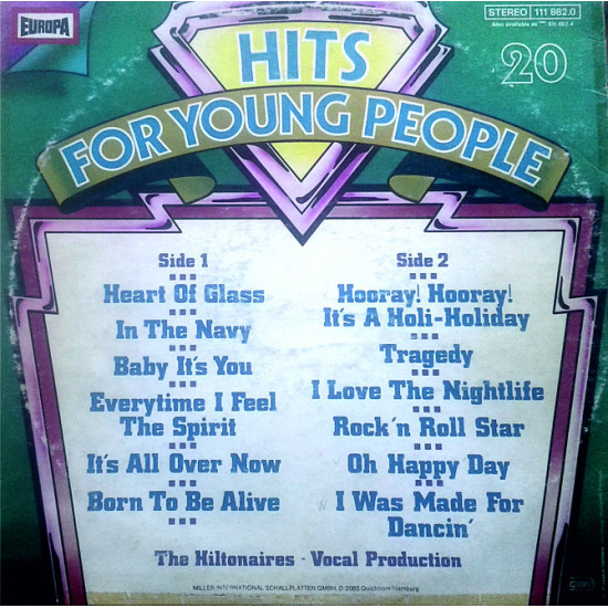 The Hiltonaires - Hits for Young People 20 The Hiltonaires - Hits for Young People 20