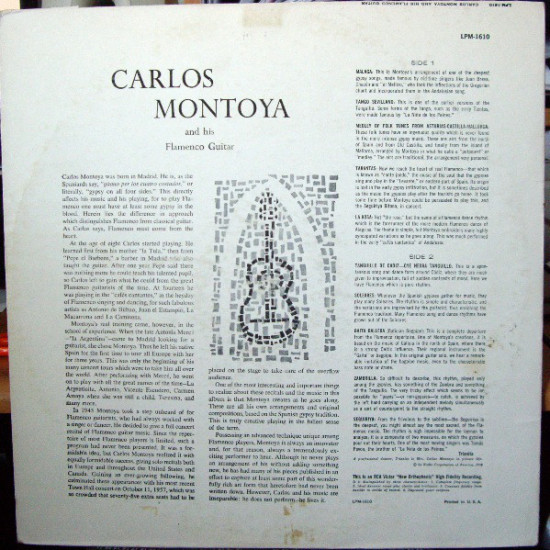 Carlos Montoya - Carlos Montoya And His Flamenco Guitar (LP, Album) Carlos Montoya - Carlos Montoya And His Flamenco Guitar (LP, Album)