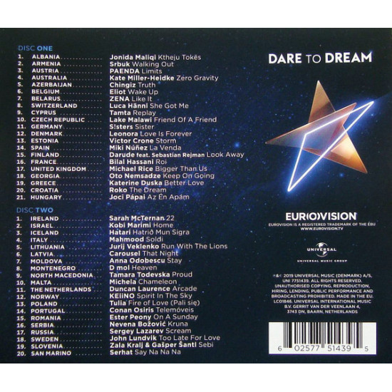 Eurovision Song Contest Tel Aviv 2019 - Dare To Dream Eurovision Song Contest Tel Aviv 2019 - Dare To Dream