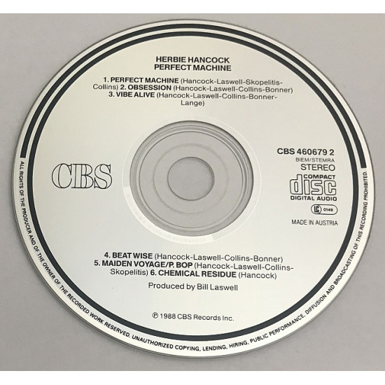 Herbie Hancock – Perfect Machine (1988, Austria) Herbie Hancock – Perfect Machine (1988, Austria)
