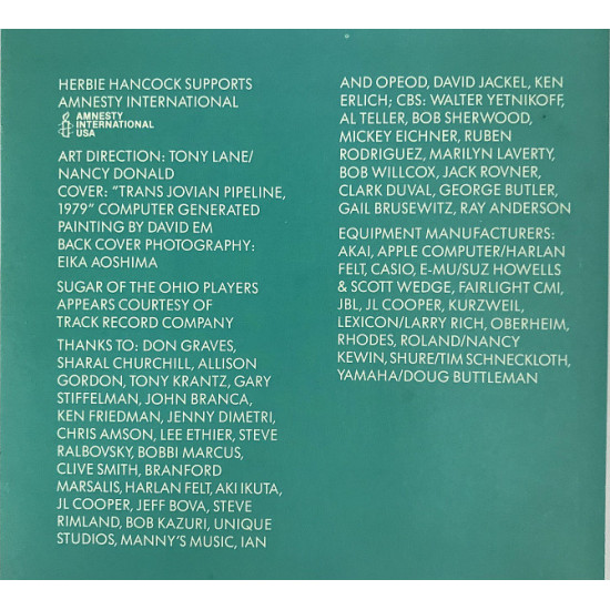 Herbie Hancock – Perfect Machine (1988, Austria) Herbie Hancock – Perfect Machine (1988, Austria)