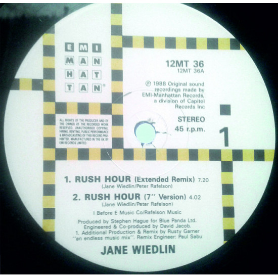 Jane Wiedlin - Rush Hour Jane Wiedlin - Rush Hour