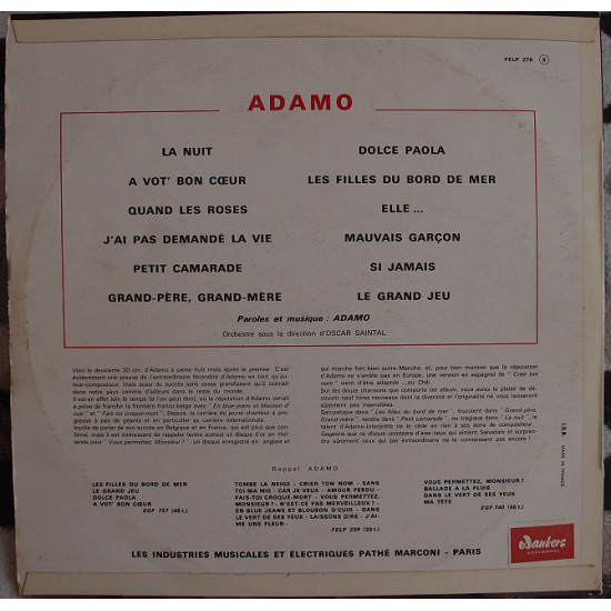 Adamo – Adamo Volume 2 Adamo – Adamo Volume 2
