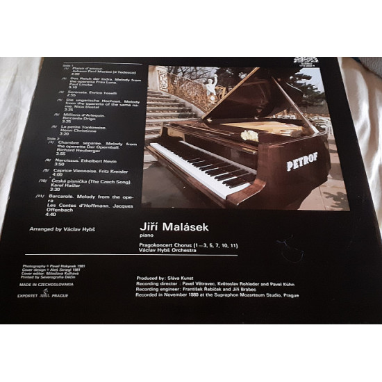Пластинка Jiří Malásek, Václav Hybš Orchestra – Nostalgický Klavír / Piano In Nostalgia Пластинка Jiří Malásek, Václav Hybš Orchestra – Nostalgický Klavír / Piano In Nostalgia