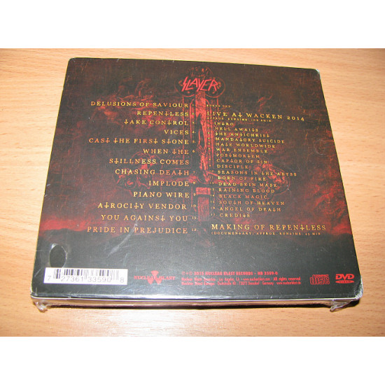 SLAYER - Repentless (2015 Nuclear Blast, CD/DVD DIGI, USA) SLAYER - Repentless (2015 Nuclear Blast, CD/DVD DIGI, USA)