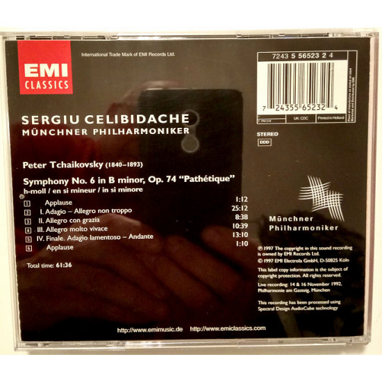 Sergiu Celibidache – Tchaikovsky Symphony 6 in b minor Sergiu Celibidache – Tchaikovsky Symphony 6 in b minor