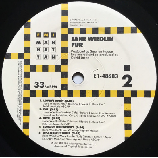 Jane Wiedlin – Fur (USA) Jane Wiedlin – Fur (USA)