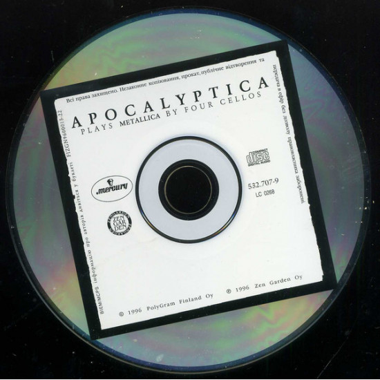 Apocalyptica – Plays Metallica By Four Cellos 1996 (First studio album) Apocalyptica – Plays Metallica By Four Cellos 1996 (First studio album)