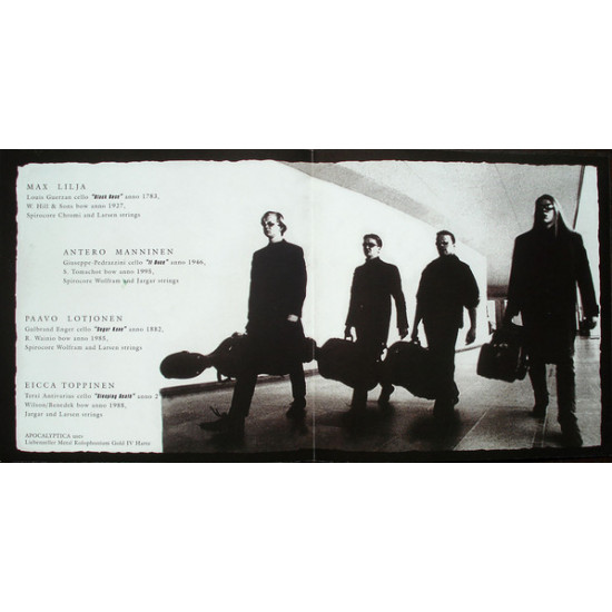 Apocalyptica – Plays Metallica By Four Cellos 1996 (First studio album) Apocalyptica – Plays Metallica By Four Cellos 1996 (First studio album)