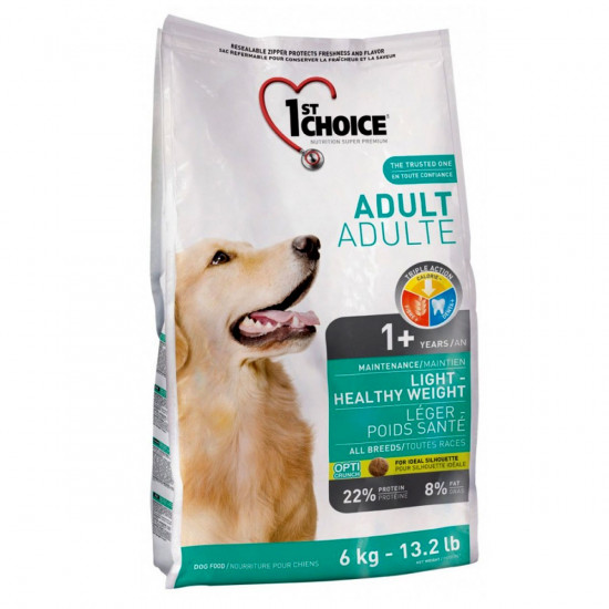 1st Choice (Фест Чойс) Adult Light Сухой корм для собак с избыточным весом всех пород в возрасте более 1 года 1st Choice (Фест Чойс) Adult Light Сухой корм для собак с избыточным весом всех пород в возрасте более 1 года