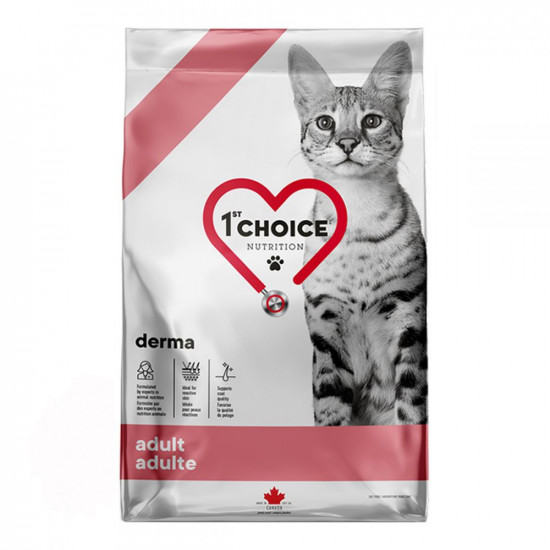 1st Choice Adult Derma Cухий дієтичний корм для котів 1st Choice Adult Derma Cухий дієтичний корм для котів