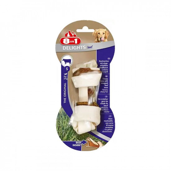 8in1 Delights Dental Beef Кістка для чищення зубів у собак з яловичиною 8in1 Delights Dental Beef Кістка для чищення зубів у собак з яловичиною