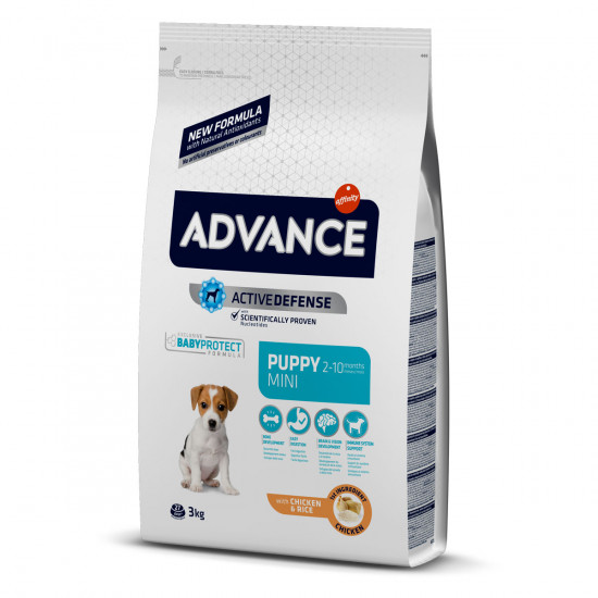 Advance Mini Puppy Сухой корм для щенков маленьких пород с курицей и рисом Advance Mini Puppy Сухой корм для щенков маленьких пород с курицей и рисом