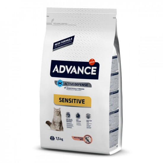 Advance Sensitive Salmon & Rice Dry Cat Food with Salmon & Rice Advance Sensitive Salmon & Rice Dry Cat Food with Salmon & Rice