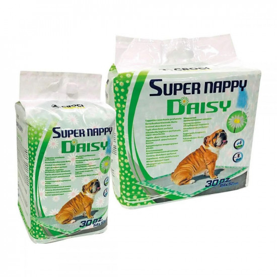 Croci Super Nappy Daisy Пелюшки з ароматом польових квітів для цуценят та собак Croci Super Nappy Daisy Пелюшки з ароматом польових квітів для цуценят та собак