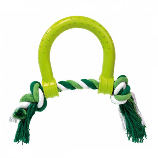 Croci Rubber Toy Игрушка для собак литой пушер с канатом Croci Rubber Toy Игрушка для собак литой пушер с канатом