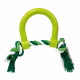 Croci Rubber Toy Игрушка для собак литой пушер с канатом Croci Rubber Toy Игрушка для собак литой пушер с канатом