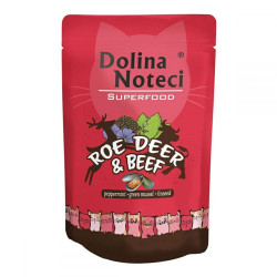 Dolina Noteci Superfood Roe Deer & Beef (Пауч) Консерви для кішок козуля з яловичиною