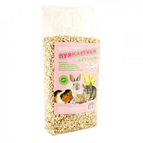 ECOcorn Пушистики Кукурудзяний наповнювач для гризунів ECOcorn Пушистики Кукурудзяний наповнювач для гризунів