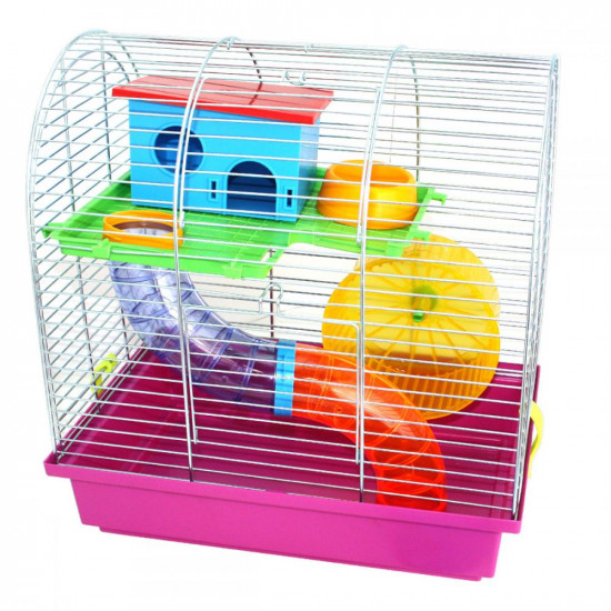 InterZoo Grim II (G102h) Клітка для дрібних гризунів колесо + труба + будиночок (оцинкована) InterZoo Grim II (G102h) Клітка для дрібних гризунів колесо + труба + будиночок (оцинкована)