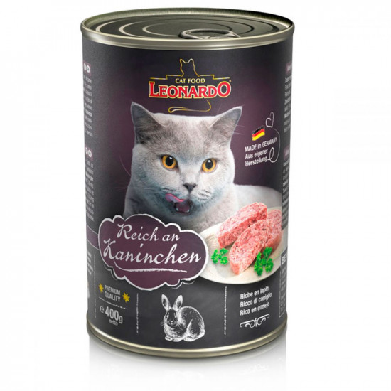 Leonardo Rabbit Консерви для кішок кролик Leonardo Rabbit Консерви для кішок кролик