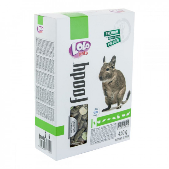 LoLo Pets foody for Degu Повнорационный корм для дегу LoLo Pets foody for Degu Повнорационный корм для дегу