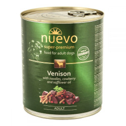 Nuevo Adult Vension with Noodles, Cowberry and Safflower Oil Консерви для собак оленина з локшиною, брусницею і сафлоровим маслом