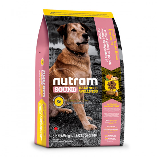 Nutram Sound Adult S6 Холистик корм для собак з куркою та рисом Nutram Sound Adult S6 Холистик корм для собак з куркою та рисом