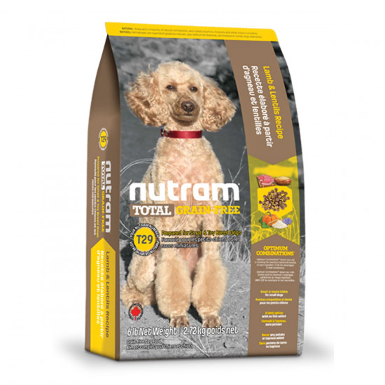 Nutram Total Grain-Free T29 Холистик беззерновий корм для собак малих порід з ягняти і сочевицею Nutram Total Grain-Free T29 Холистик беззерновий корм для собак малих порід з ягняти і сочевицею