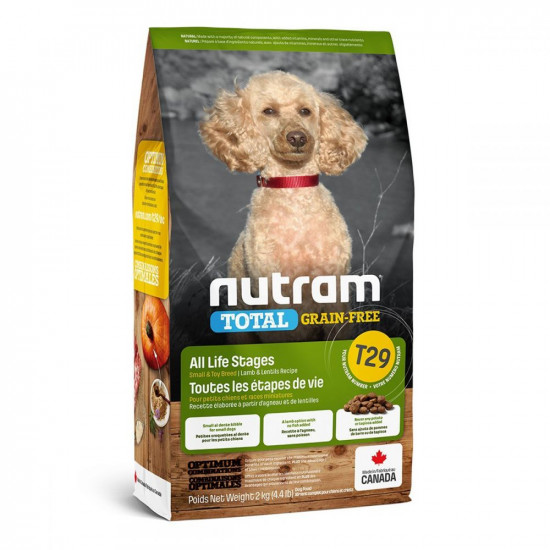 Nutram Total Grain-Free T29 Холистик беззерновий корм для собак малих порід з ягняти і сочевицею Nutram Total Grain-Free T29 Холистик беззерновий корм для собак малих порід з ягняти і сочевицею