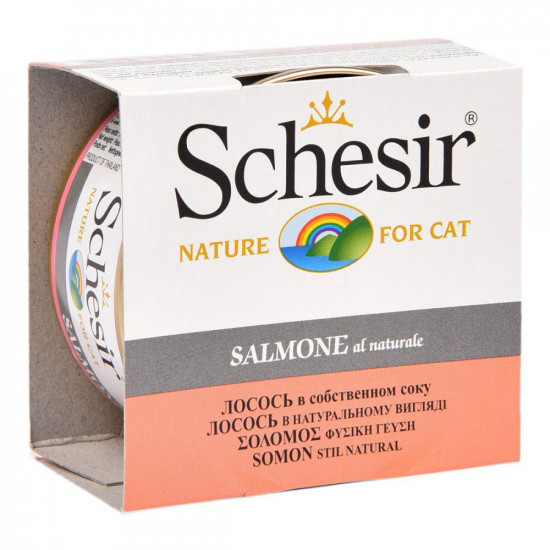 Schesir Cat with salmon in its own juice Schesir Cat with salmon in its own juice