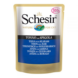 Schesir Cat (пауч) з тунцем та морським окунем (100 гр)