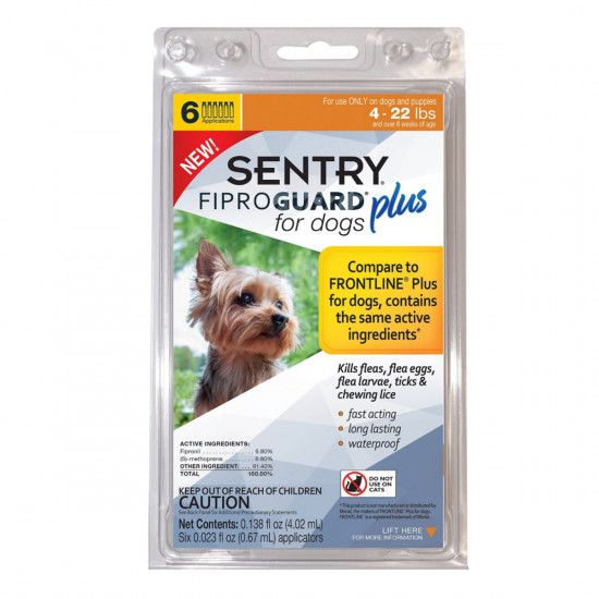Sentry FiproGuard Plus (ФипроГард Плюс) Капли для собак весом до 10 кг (пипетка 0,67 мл) Sentry FiproGuard Plus (ФипроГард Плюс) Капли для собак весом до 10 кг (пипетка 0,67 мл)
