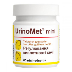 Dolfos UrinoMet mini Регулятор кислотності сечі у собак малих порід та кішок